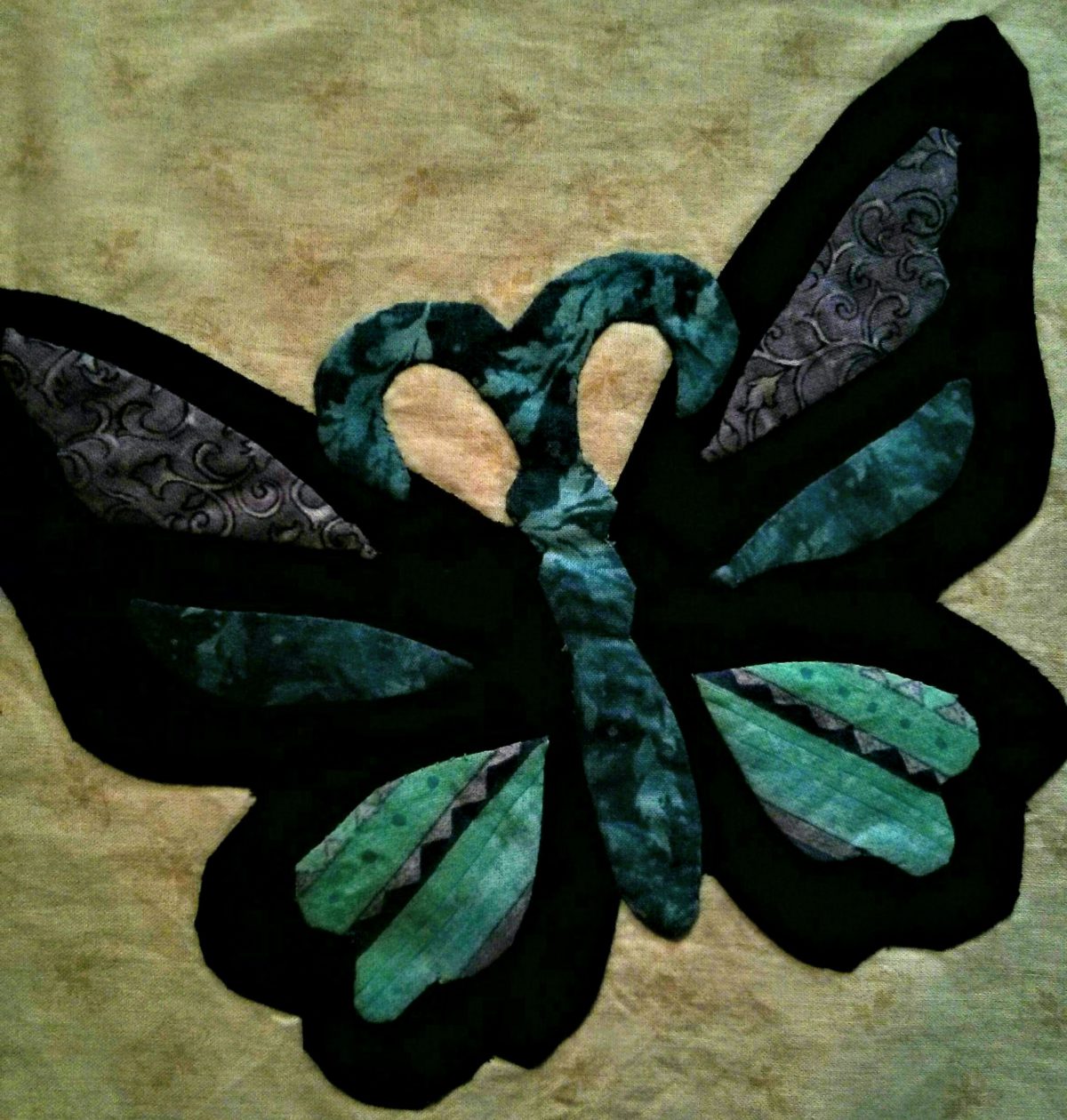 butterfly applique block